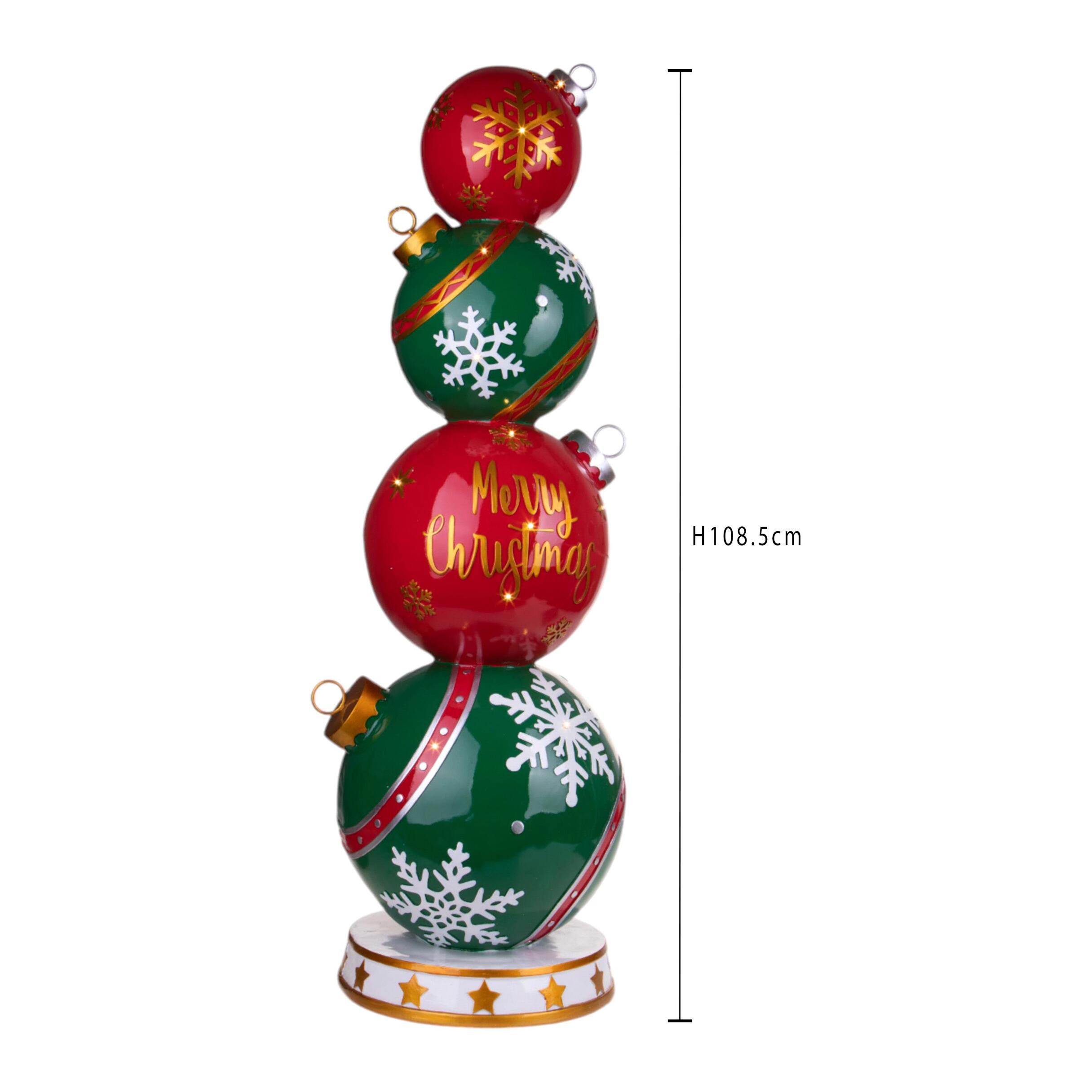 Dec. sfere natale - Pezzi 1 - 35xH108,5x35cm - Bianchi Dino SpA