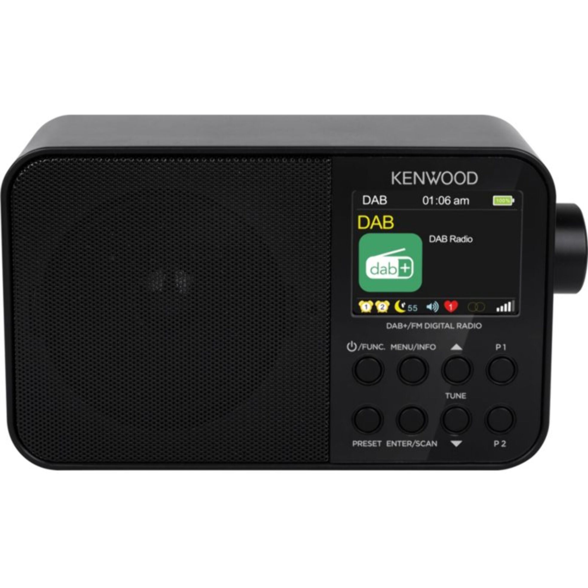 Radio DAB KENWOOD DAB BT CRM30DAB-B Noir KENW