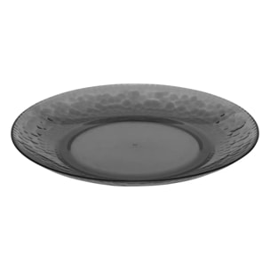 Assiette "Estiva" gris charbon D20cm