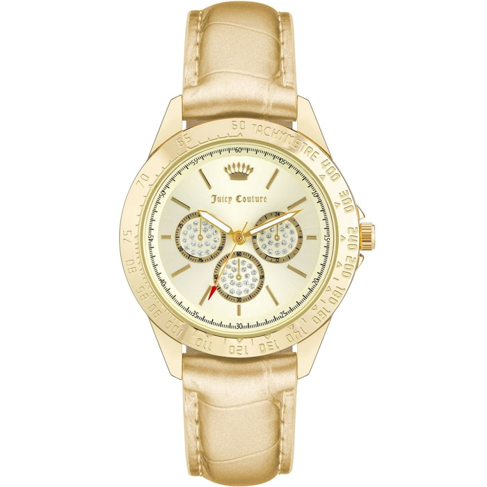 Reloj Juicy Couture JC1220GPGD Mujer Analogico Cuarzo con Correa de Polipiel