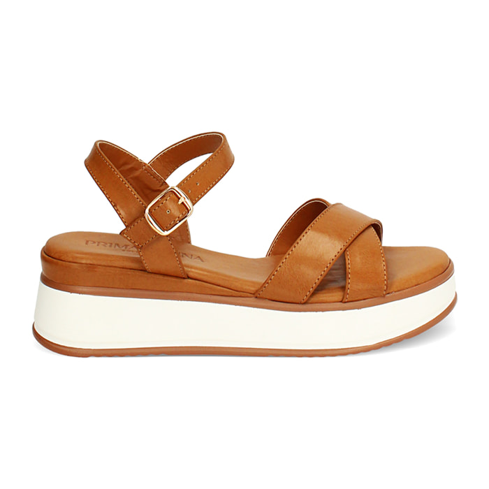 Zeppe donna cognac basic