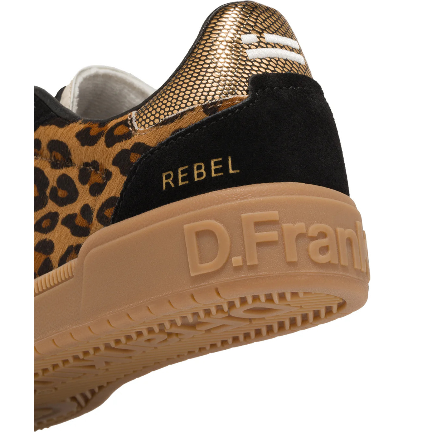 Zapatillas Bajas de Mujer de Piel y Forro Técnico Estampado Leopardo Rebel