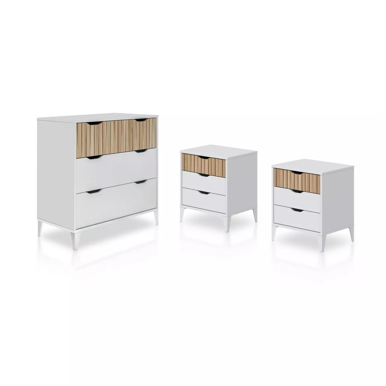 Dormitorio Nitza On Blanco Artik (Blanco Mate) - Natur