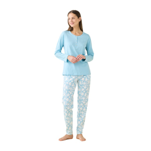 Pigiama donna estivo in cotone articolo floret. Noidinotte