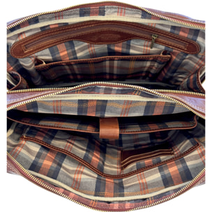 Borsa Ventiquattrore Unisex Borsa Portadocumenti da Lavoro in Pelle
