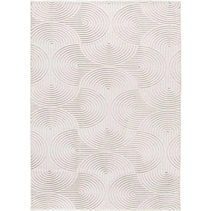Alfombra lavable con relieve en color blanco Estilo, varias medidas disponibles