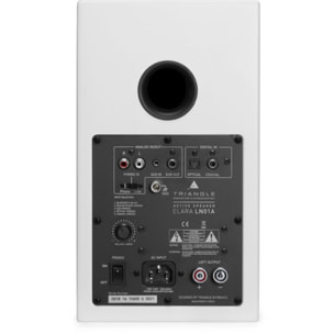 Enceinte bibliothèque active TRIANGLE LN01A ELARA BLANC MAT X2