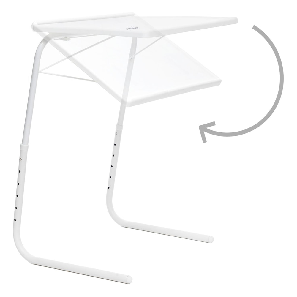 Tavolino pieghevole multiposizione - bianco - 50x60 cm