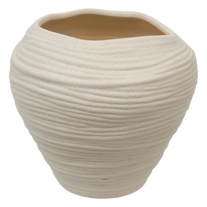 Vase Prudi blanc H22cm