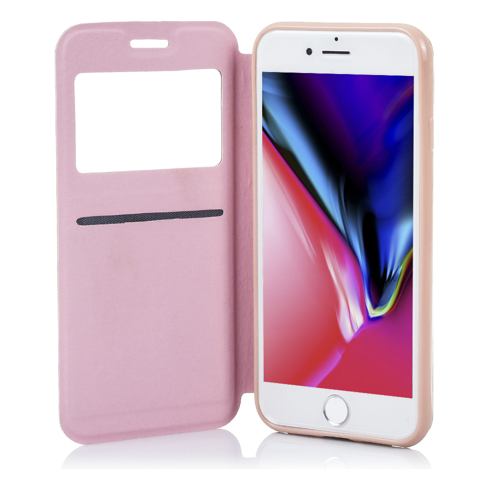 FUNDA LIBRO CON VENTANA CIERRE MAGNÉTICO IPHONE 7/ IPHONE 8