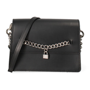 Borsa a tracolla donna Made in Italy - Aralia Lux - Vera pelle - 22.0 x 16.0 x 10.5 cm