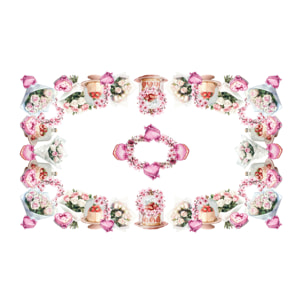 Tovaglia Pasquale Copritavolo Cucina In Stampa Digitale Disegno Festa della Mamma GI