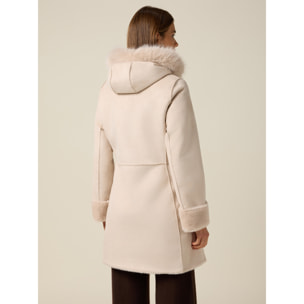 Oltre - Abrigo en tejido suave - Beige