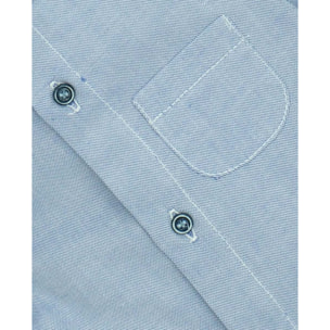 CAMISA CUELLO MAO OXFORD BOLSILLO AZUL