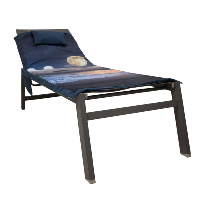 Telo Mare Lettino In Microfibra Disegno Trip