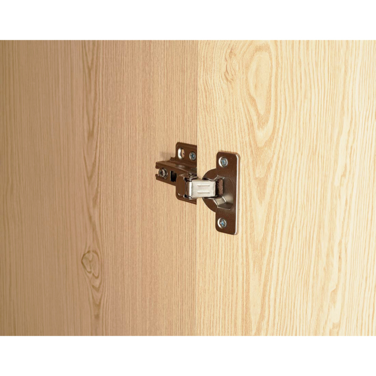 Nagato - armoire - cannage et effet bois - 80 cm - Bois / Noir