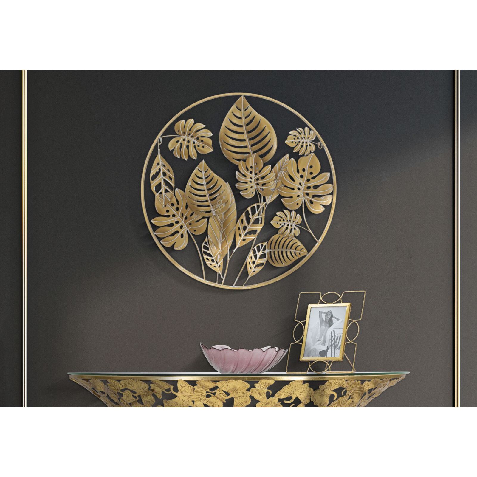 PANNELLO IN FERRO JUNGLE ROUND CM Ø 80X6.5