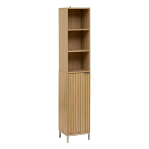 Colonne "Tasso" 1 porte effet bois naturel