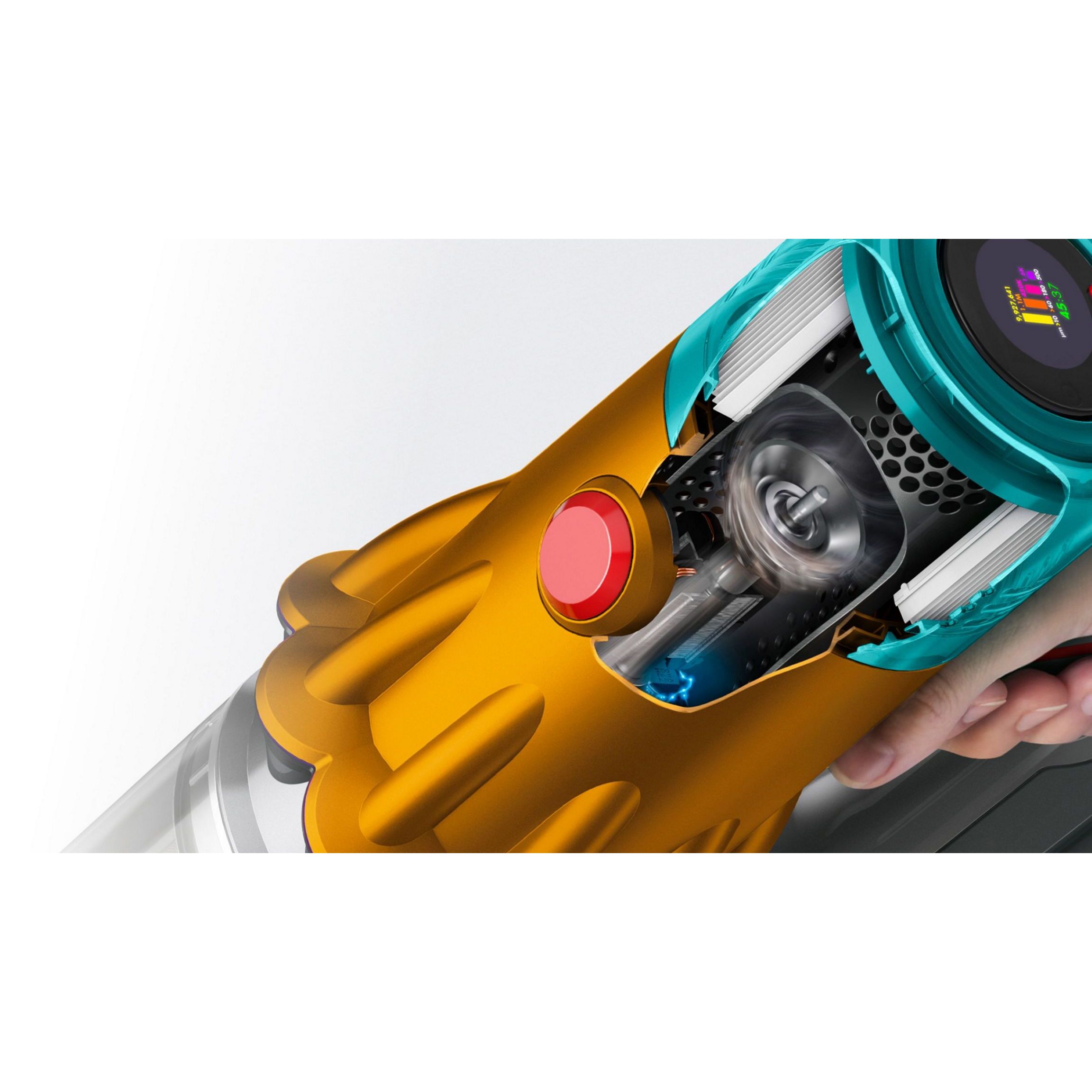 Aspirateur balai Dyson V12 Detect Slim Submarine (Jaune/Nickel)