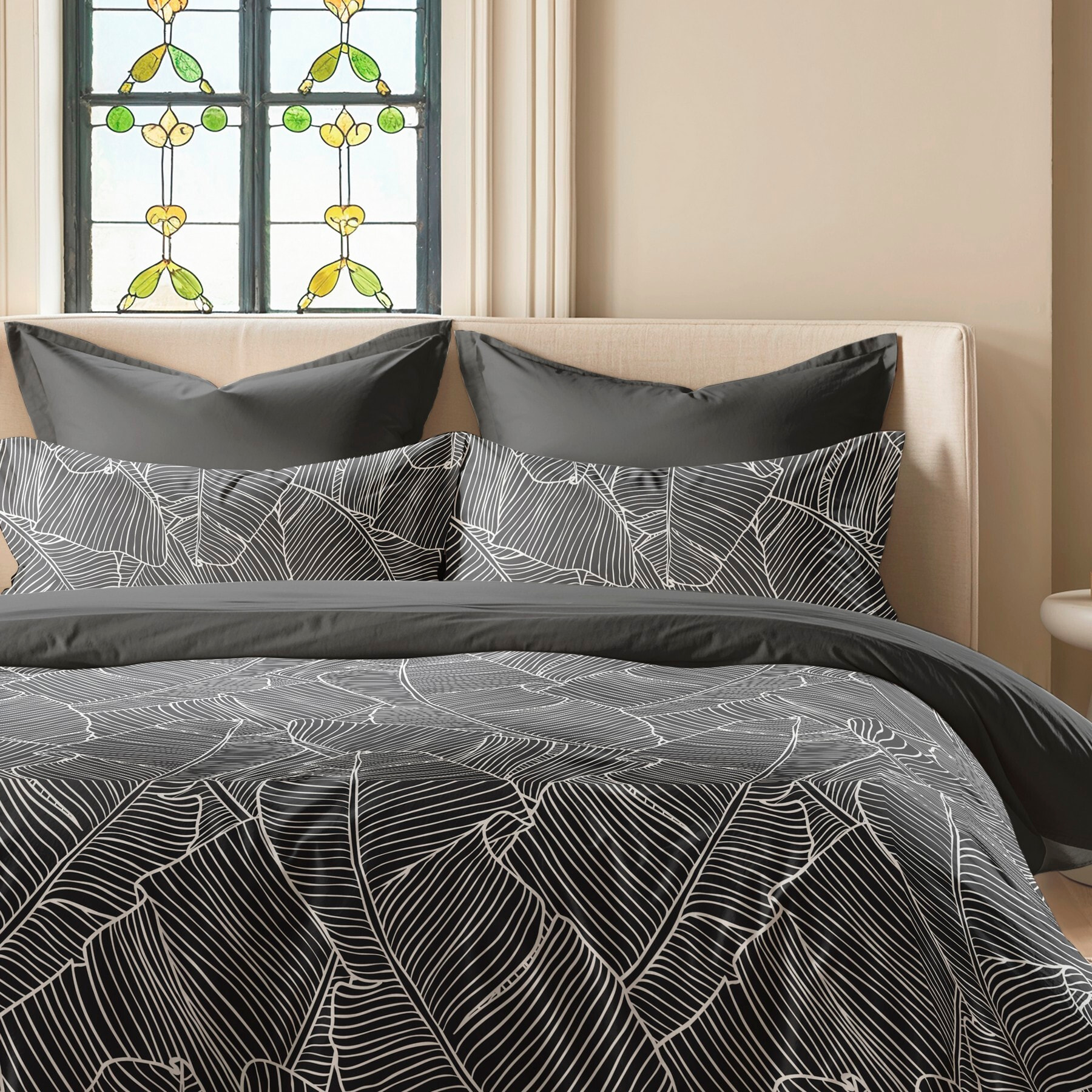 Taie d'oreiller Bahama Anthracite