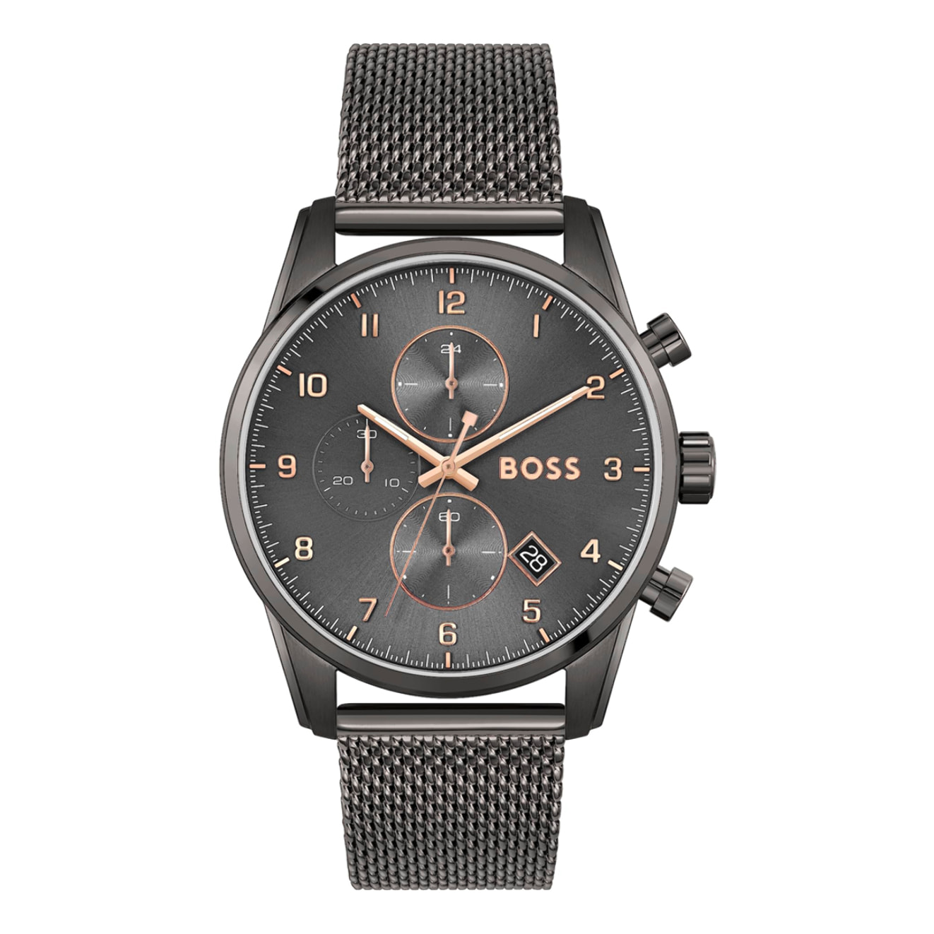Reloj Boss 1513837 Hombre Analogico Cuarzo con Correa de Acero inoxidable