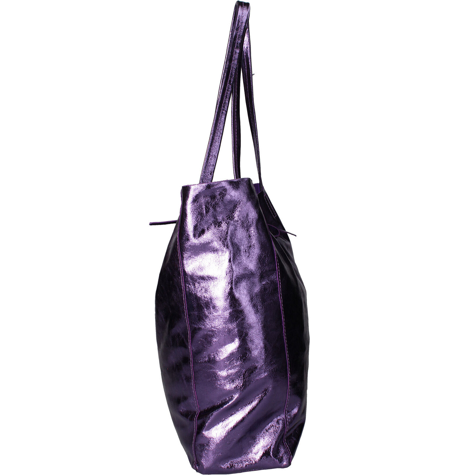 Borsa Shopper  da donna In Vera pelle Made in Italy 40x36x11 cm