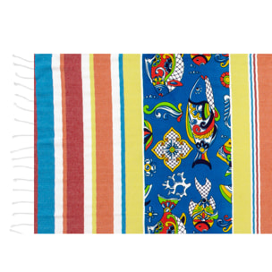 Telo Mare Fouta Modello Costa Rica Con Frange