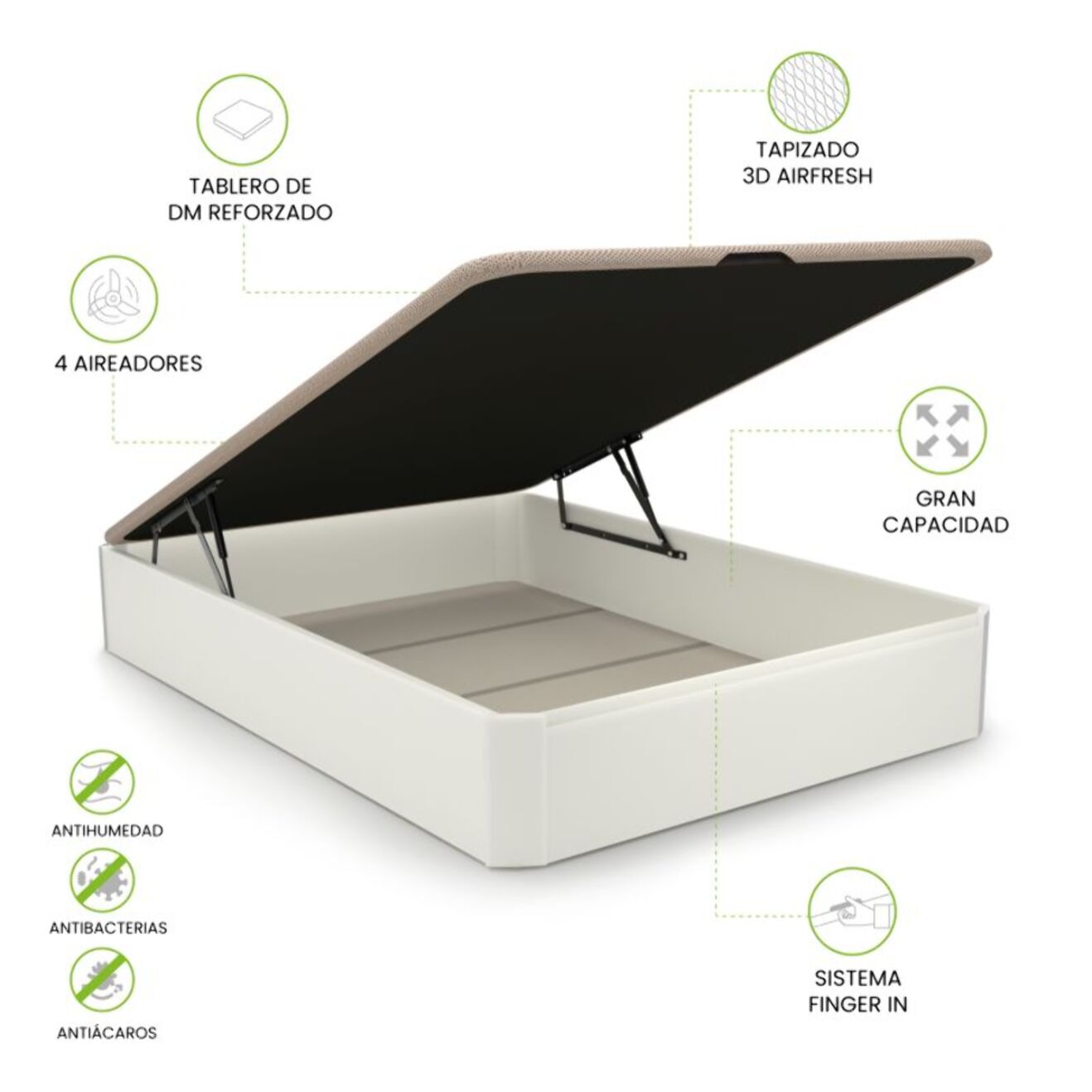 Canapé Luxury 3D Blanco