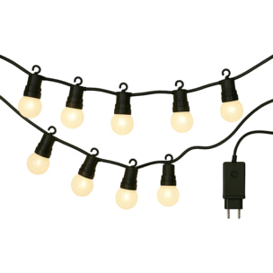 Guirnalda de luces led blancas cálidas para interiores - diseño moderno y elegante, cable de 5m con temporizador incluido