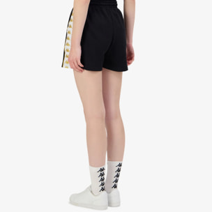 Kappa - Pantalones cortos Mujer Negro - 222 Banda Ivissa