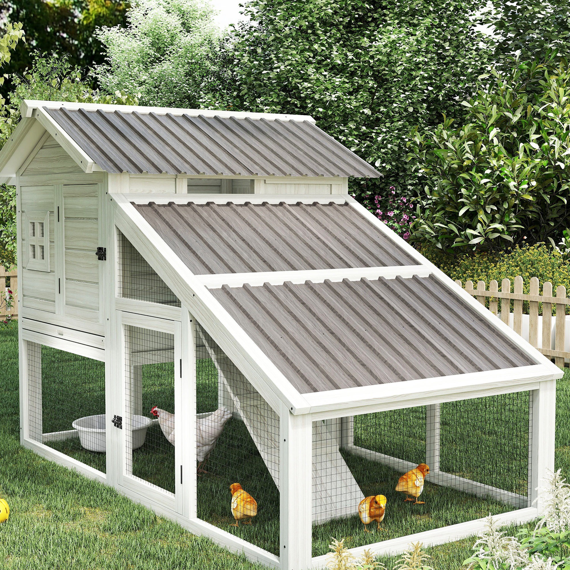 Lot de 12 panneaux - dim. 129L x 45l cm - tôle acier ondulé gris clair