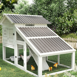 Lot de 12 panneaux - dim. 129L x 45l cm - tôle acier ondulé gris clair