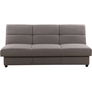 Canapé Clic-Clac "Enzo" - 186 x 80 x 87 cm - 3 places - Gris