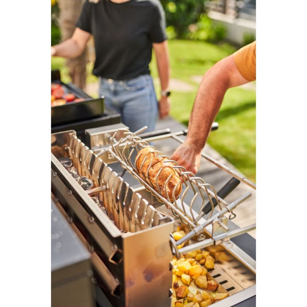 Barbecue charbon FORGE ADOUR encastrable inox 961.56