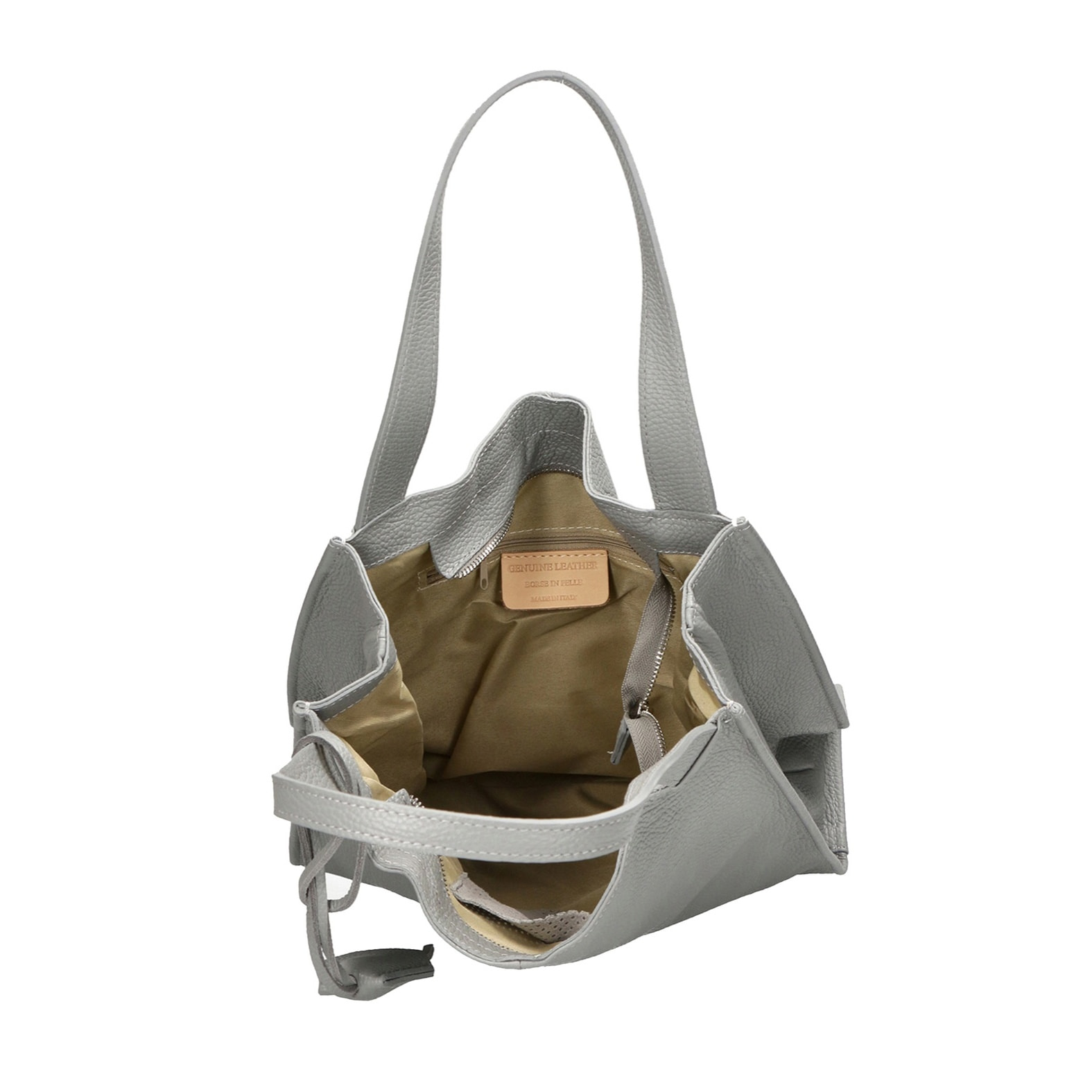 Borsa a spalla da donna - Modello Aelia - Vera pelle - 40.0 x 36.0 x 12.0 cm