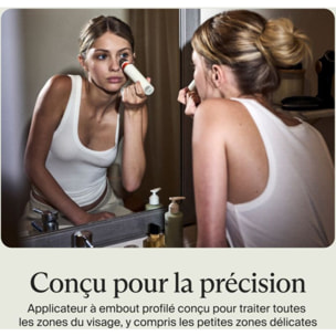 Appareil éclat visage THERABODY TheraFace anti-cernes blanc