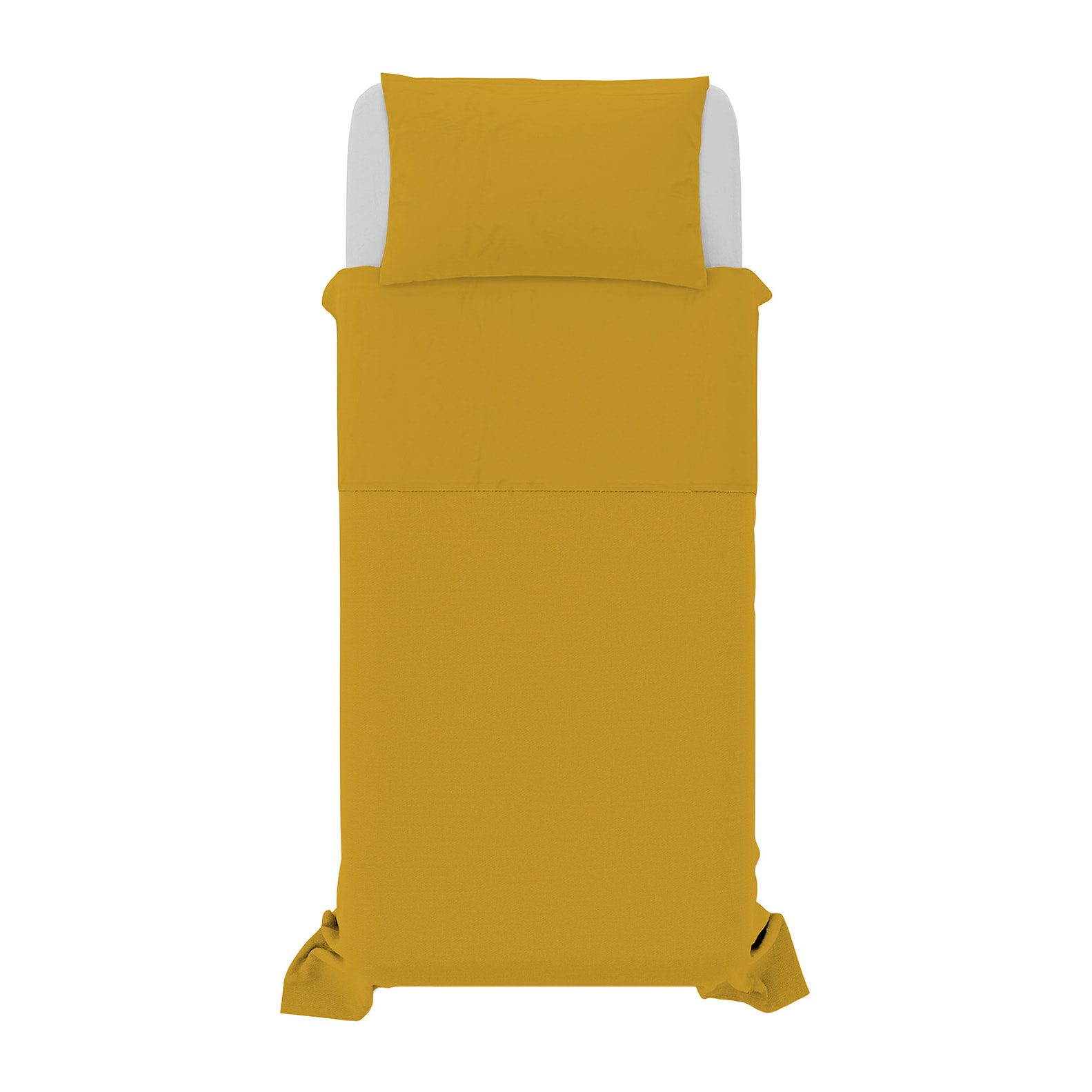 COMPLETO LETTO NATURAL COLOR, 100% COTONE - SINGOLO