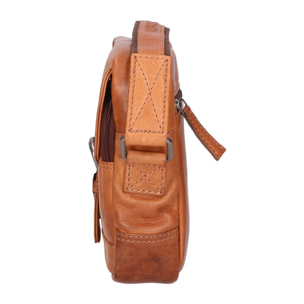 Borsa a tracolla unisex vera pelle - Modello False - 100% Made in Italy - 15.0 x 19.0 x 5.0 cm