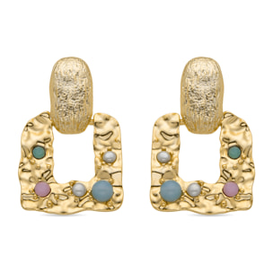 Pendientes Lux by Lux acabadoss en oro amarillo 18k