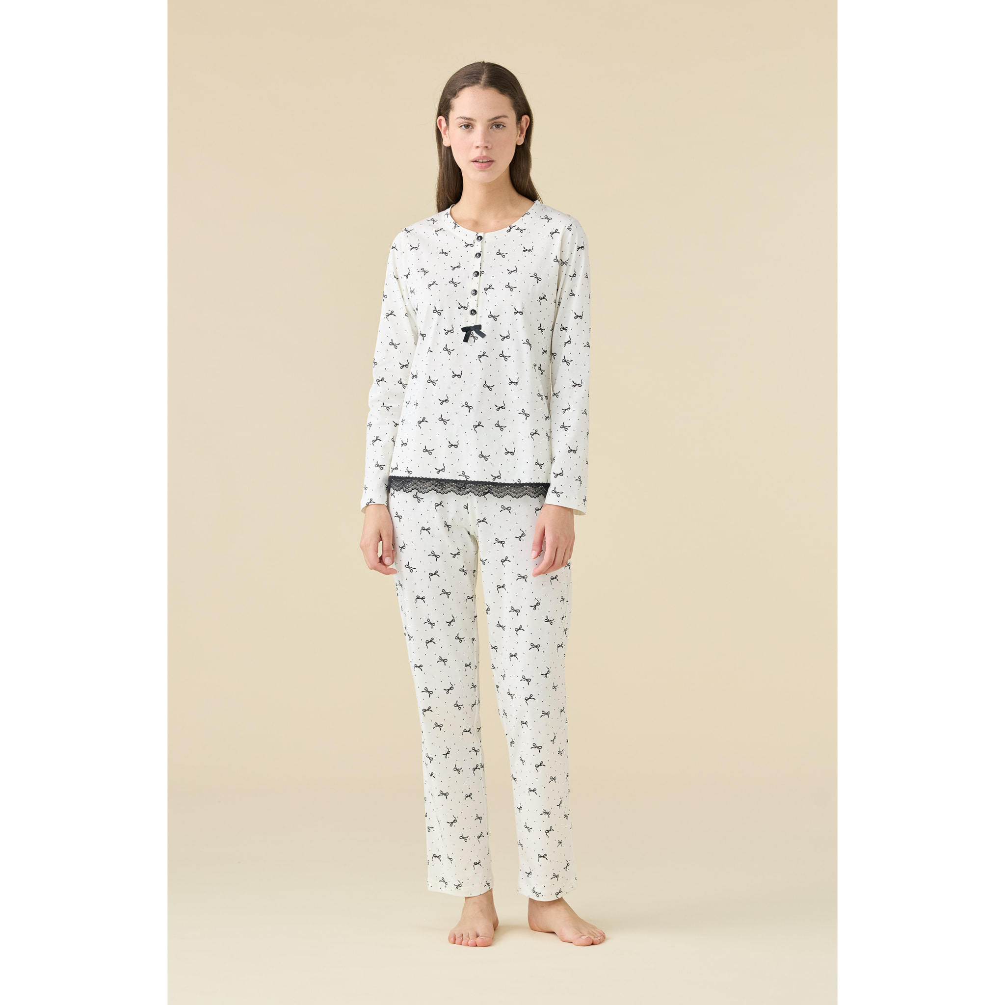 Pigiama donna estivo in cotone articolo cherie. Noidinotte