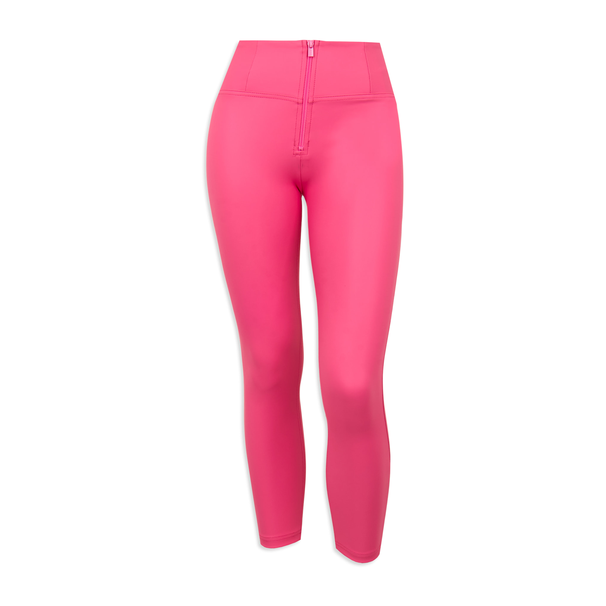 Pantaloni push up WR.UP® 7/8 superskinny vita alta similpelle