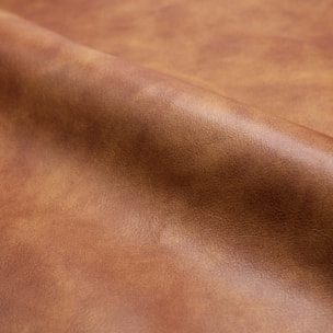 Lot de 2 chaises pour îlot central 65 cm en cuir synthétique camel - Pirata