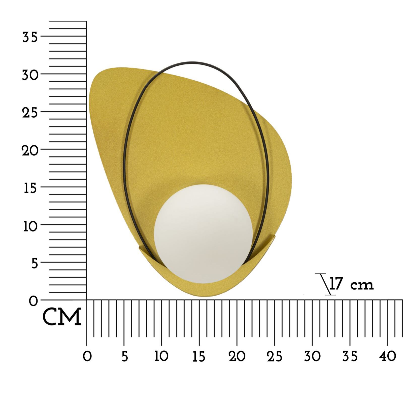 LAMPADA DA MURO CIRCLY CM 28X17X32