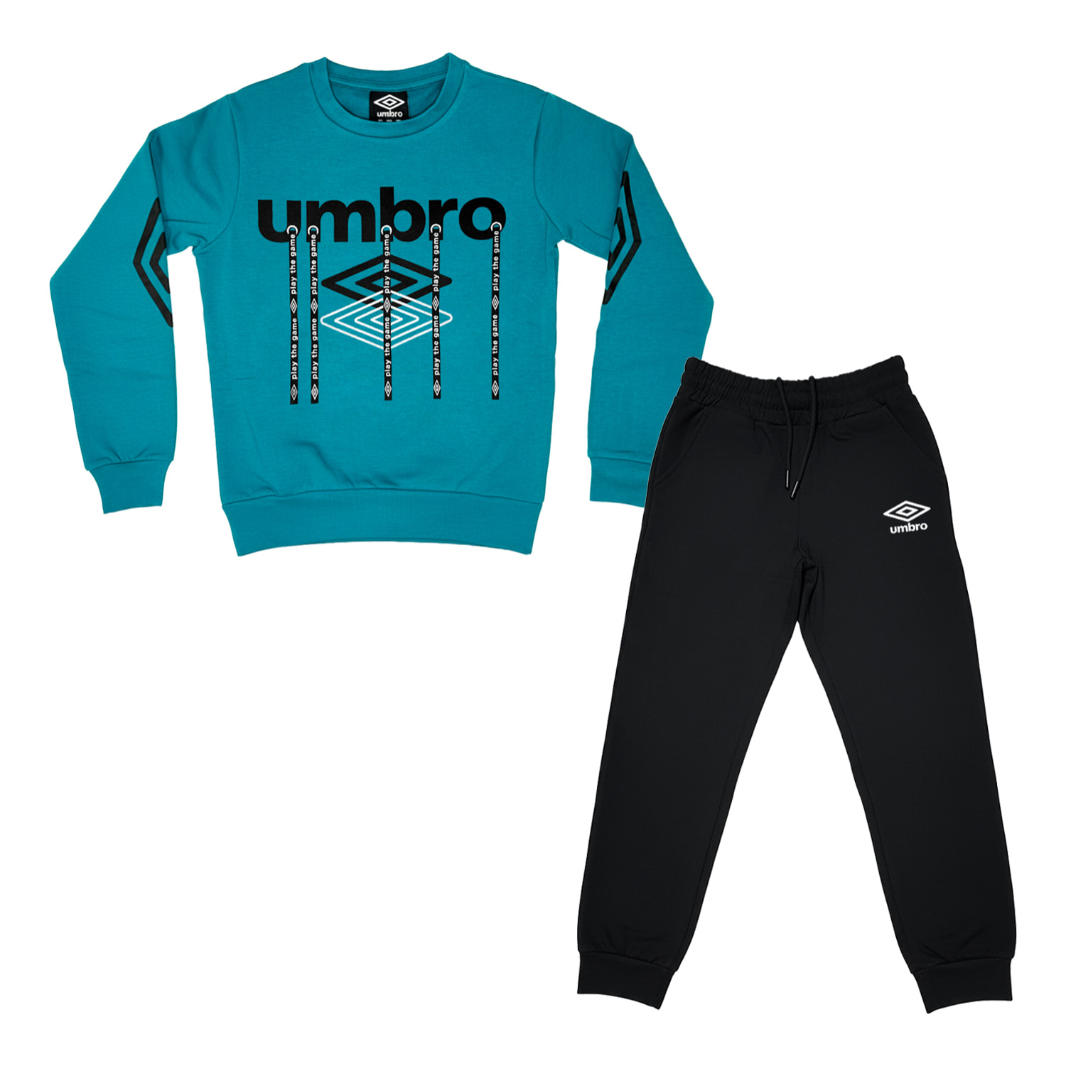 Tuta Ragazza UMBRO 8 / 16 Anni Cotone Felpato Invernale