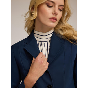 Motivi - Chaqueta blazer corta - Azul
