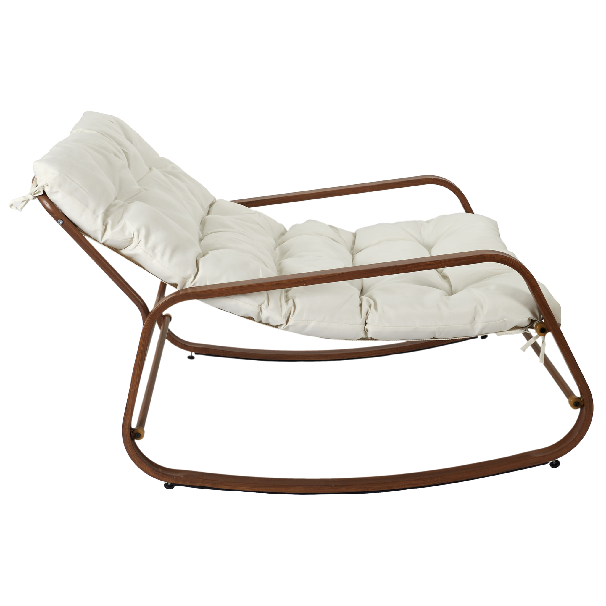 Fauteuil A Bascule Miami Imitation Bois