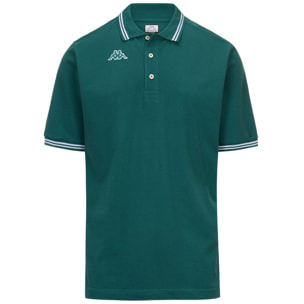 Polo Shirts Kappa Uomo Logo Maltax 5 Mss Verde
