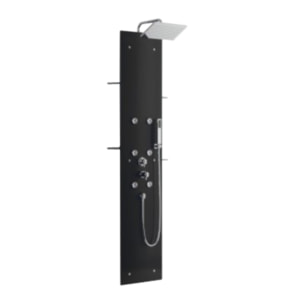 Colonne de douche hydromassante  KINEDO Aquaglass Noir