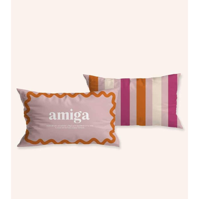Funda de Cojín "Amiga" Formato alargado