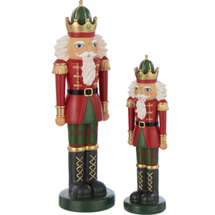 J-Line figurine Casse-Noisette Sur Pied - polyrésine - rouge/vert foncé - large